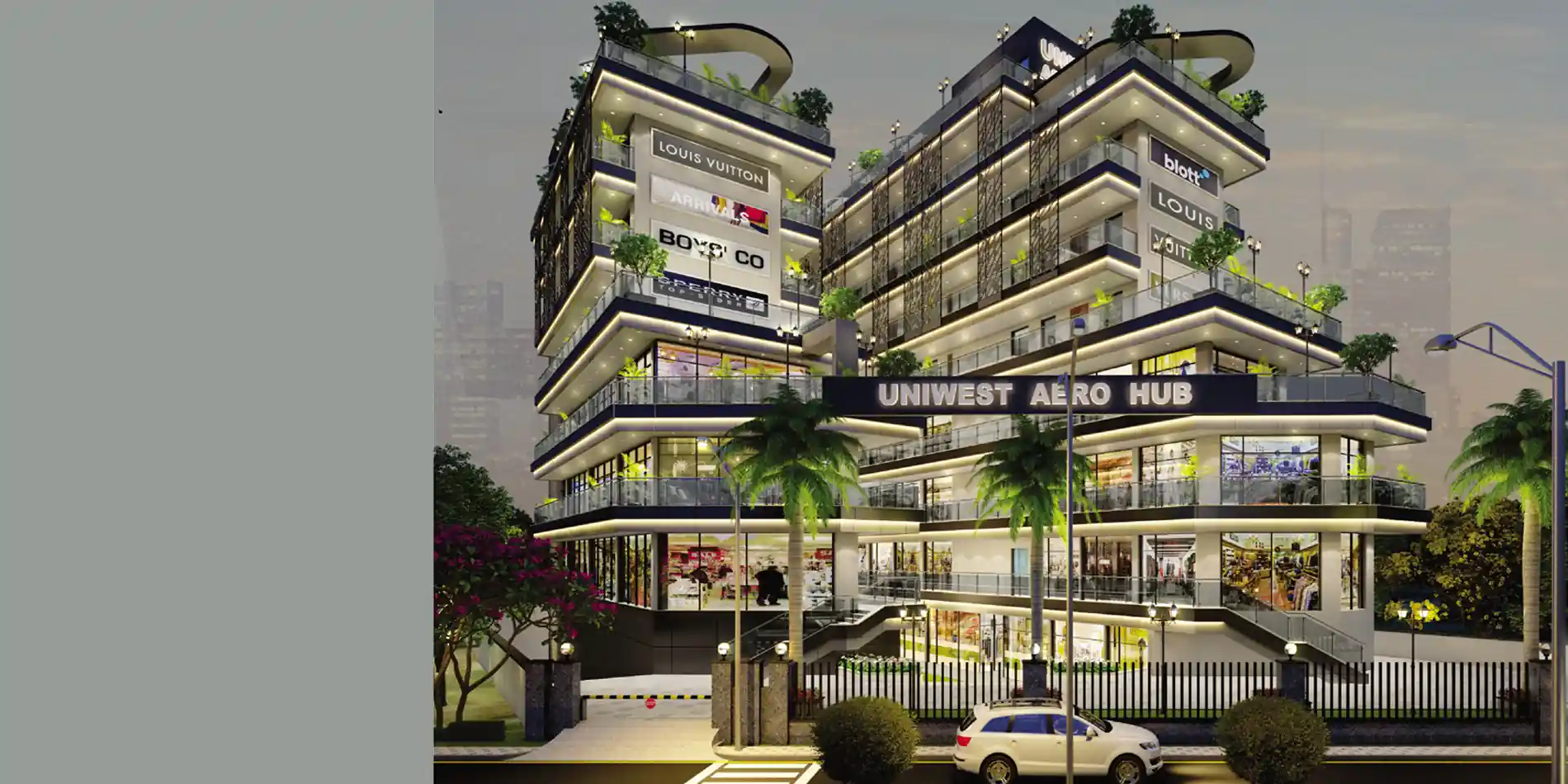 UNIWEST AERO HUB Yamuna Expressway commercial project